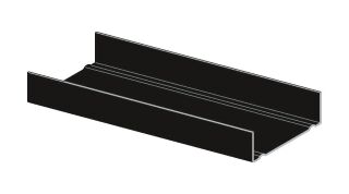 UW-Profil C3 schwarz 100 x 40 x 06  4000 mm