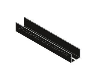 UA-Langloch C3-C5M schwarz 50 x 40 x 2  6000 mm