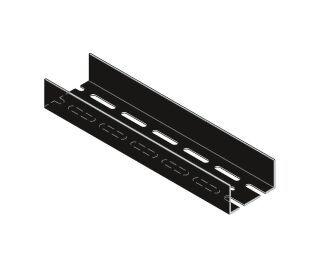 UA-Langloch C3-C5M schwarz 75 x 40 x 2  2600 mm