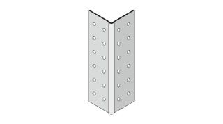 Eckschutzschiene 31 x 31 x 04 3000 mm