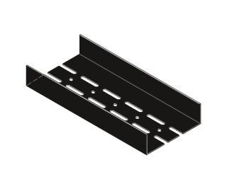 UA-Langloch C3-C5M schwarz 125 x 40 x 2  Sonder