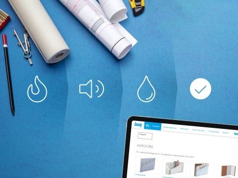Das passende System für jede Anforderung: Der Knauf Systemfinder macht es mit nur wenigen Klicks möglich.