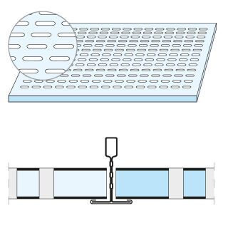 Plaza 12,5 625 625 weiß lackiert Tangent S15/S24 Kante A Fv. weiß