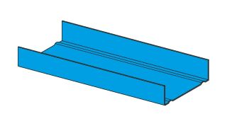 UW-Profil C5-M blau 100 x 40 x 06  4000 mm