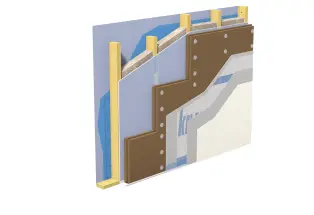WARM-WAND Natur D – Systemaufbau im Holzbau mit Holzfaser-Dämmplatten ISOLAIR PAVAWALL