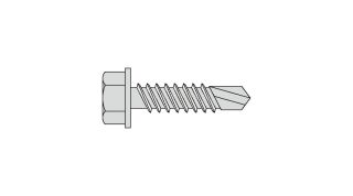 KAW-Schraube SB 4,8 x 22 mm m. Bohrspitze à 250 Stück/Paket