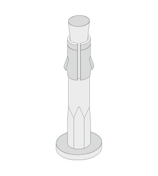 Deckennagel 6 x 25 à 100 Stück/Paket