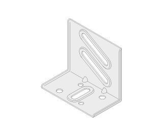 Anschlusswinkel f. UA 100/40/2 à 4 Stück/Paket