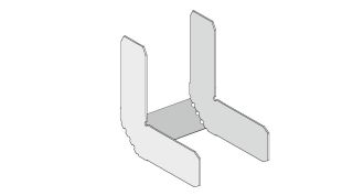 Winkelverbinder für CD 60/27 90° = a 50 Stück/Paket