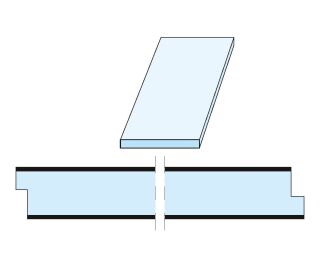 Randfries Cleaneo linear ungelocht 1200 x 2000 mm