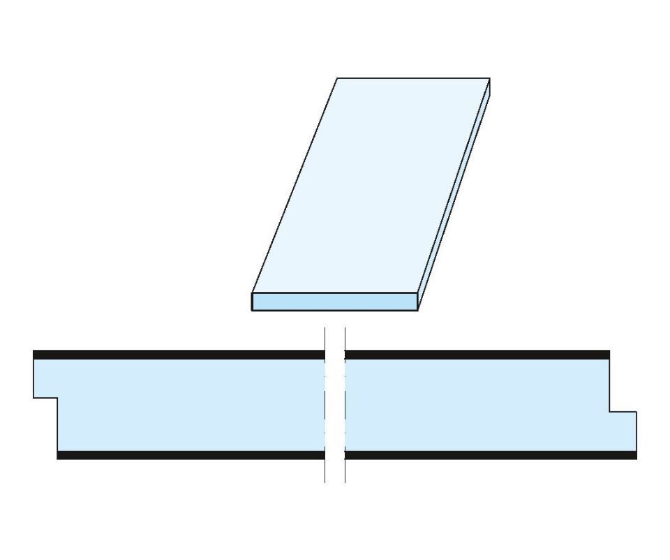 Knauf Cleaneo linear Akustik, Gipsplatte gelocht