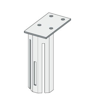 Gleitender Wandsteckwinkel CW 50 à 20 Stück/Paket