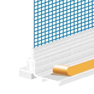 Fensteranschlussprofil Duo G10 2,6m 40 St/Pak 30 Pak/Pal