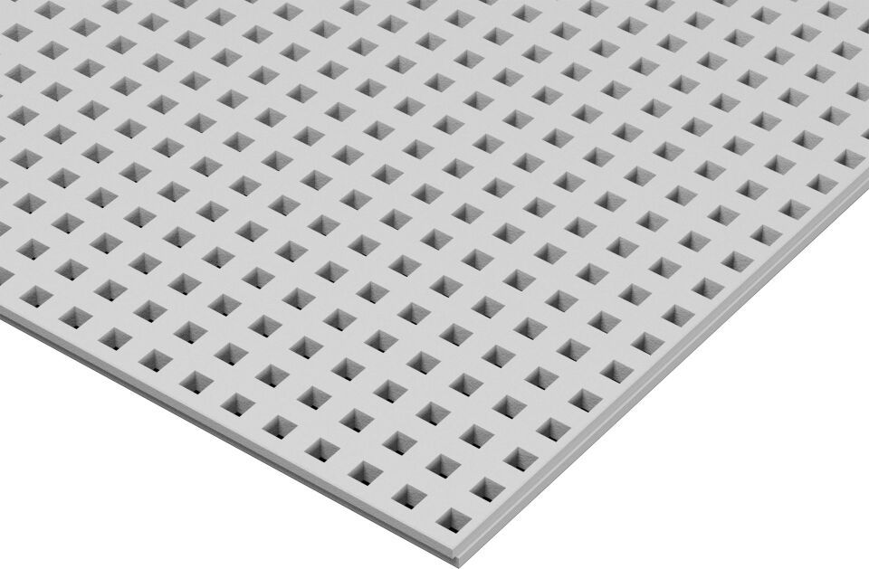 Knauf Cleaneo linear Akustik, Gipsplatte gelocht