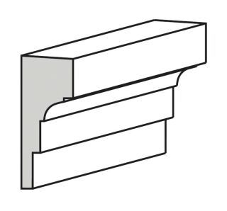 Fassadenprofil OD32 107x41 mm