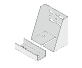Befestigungskit f. UA 100 mm Deckenschürze/Brüstung