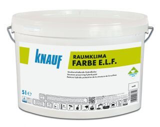 Raumklima Farbe E.L.F. weiß 5 l Strukturerhaltende Hybridinnenfarbe