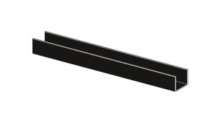 UD-Profil C3 schwarz 28 x 27 x 06 3000 mm