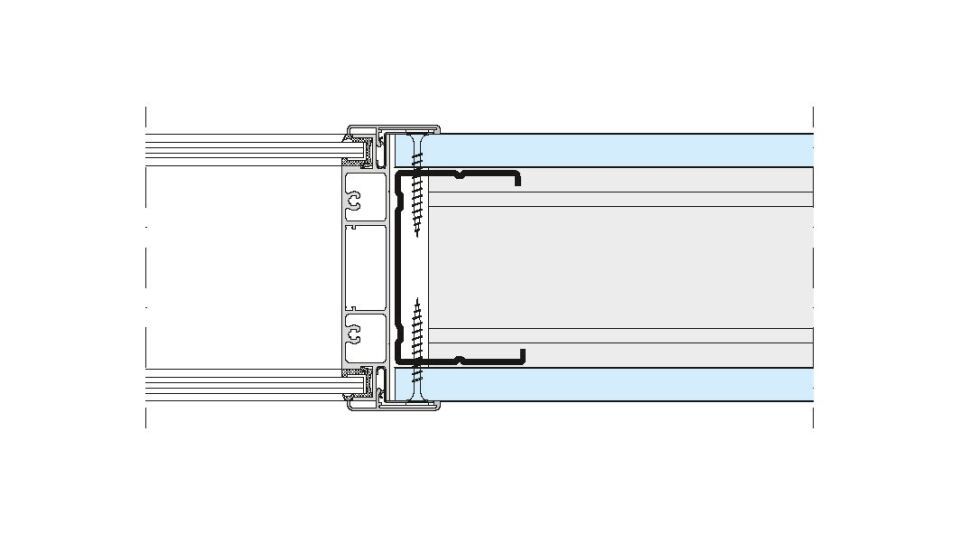 EasyWin MW 125 mm Wandöffnungsmaß 1200 x 400 mm