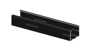 CW-Ständer C3 schwarz 50 x 50 x 06  2600 mm