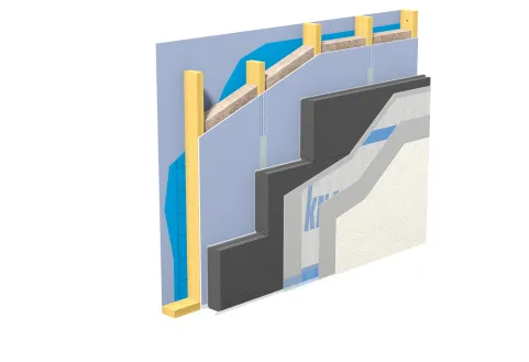 WARM-WAND Basis - Systemaufbau im Holzbau mit EPS-Dämmstoffplatten