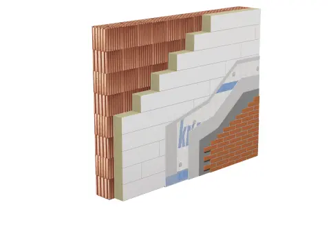 WARM-WAND Keramik und Naturstein – Systemaufbau im Massivbau mit keramischer Bekleidung