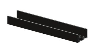 UW-Profil C3 schwarz 50 x 40 x 06  4000 mm