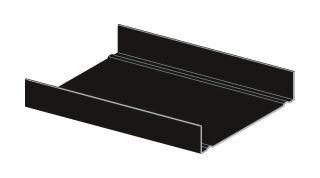 UW-Profil C3 schwarz 150 x 40 x 06  4000 mm
