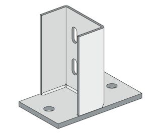 Befestigungskit f. UA 75 mm à 1 Winkel einschl. Zubehör