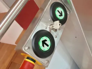 Die optionalen Sensor-Taster mit Touch-Oberfläche sind komfortabel und robust.