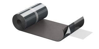 ALUJET Fixroll 3D - 300mm - braun 5 m; Wand- und Kaminanschluss