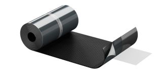 ALUJET Fixroll 3D - 300mm - schwarz 5 m; Wand- und Kaminanschluss