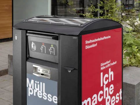 Die robuste, vandalismussichere und wartungsarme Konstruktion des CITYSOLAR sorgt für hohe Langlebigkeit.
