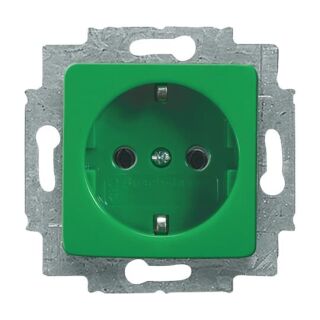 SCHUKO® Steckdosen-Einsatz, grün