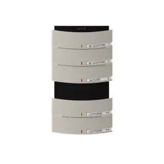 Bedienelement 5/10-fach, mit Infrarotschnittstelle Busch-triton®