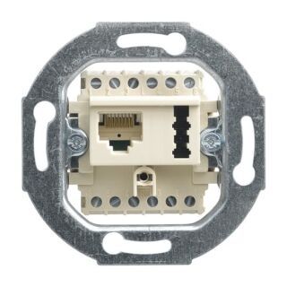 UAE 8(6)/TAE 6F+N - Anschlussdose 2 x 6-polig, weiß