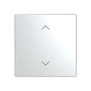 Abdeckung als Wippe 1-fach mit Symbol 