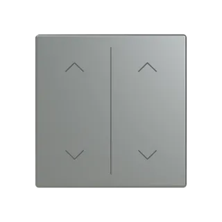 Abdeckung als Wippe 2-fach mit Symbol 