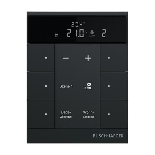 Busch-Jaeger Raumtemperaturregler Nebenstelle mit Bedienfunktion Busch-Tenton®