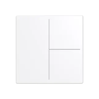 Abdeckung, 3-fach für Keypad, studioweiß
