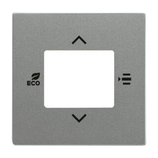 Zentralscheibe für Raumtemperaturregler oder Raumtemperaturregler mit CO₂/Feuchte, grau