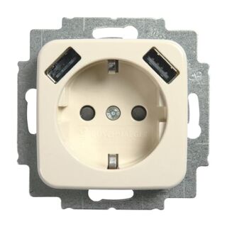 20 EUCB2USB-212 SCHUKO® 2x USB-Steckdose, weiß
