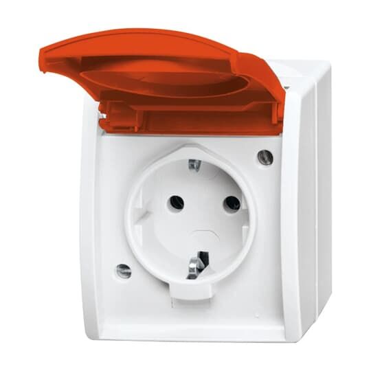 Busch-Jaeger SCHUKO® Steckdose mit Klappdeckel