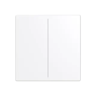 Abdeckung, 2-fach für Keypad, studioweiß