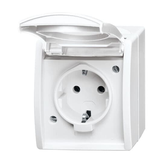 Busch-Jaeger SCHUKO® Steckdose mit Klappdeckel