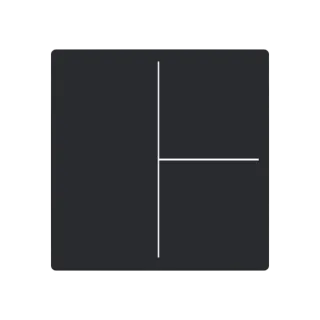 Abdeckung, 3-fach für Keypad, schwarz matt