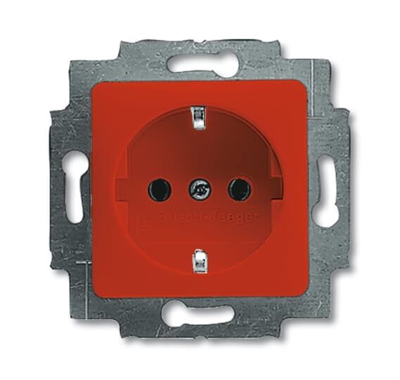 Busch-Jaeger SCHUKO® Steckdosen-Einsatz mit Abdeckung