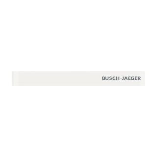 Abschlussleiste unten mit Temperaturfühler und Schriftzug Busch-priOn®, weiß