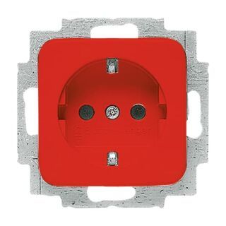 SCHUKO® Steckdosen-Einsatz, rot