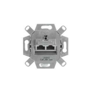 UAE-Anschlussdose, RJ45, Cat. 6a iso, geschirmt, UP-Montagedosen und -Einsätze, Einsätze für Datenkommunikation